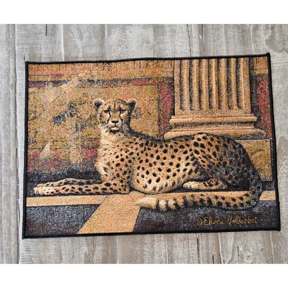 Elaine Vollherbst Cheetah Placemats Set of 4 Safari Nature Wildlife Decor